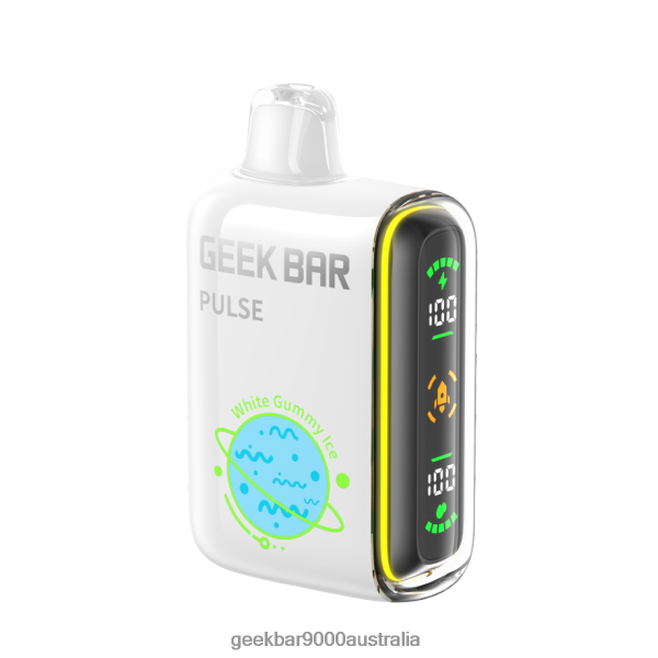 Geek Bar Vape Australia - Geek Bar Pulse 15K Disposable Vape 6P80NP68 White Gummy Ice Geek Bar Vape Australia - Geek Bar Pulse 15K Disposable Vape 6P80NP68 White Gummy Ice